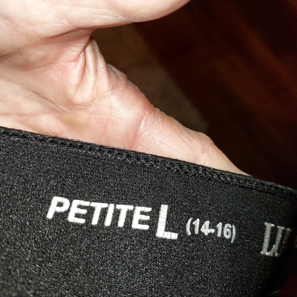 Luxe Slims jegging plaid red and black large Petite - Picture 4 of 8